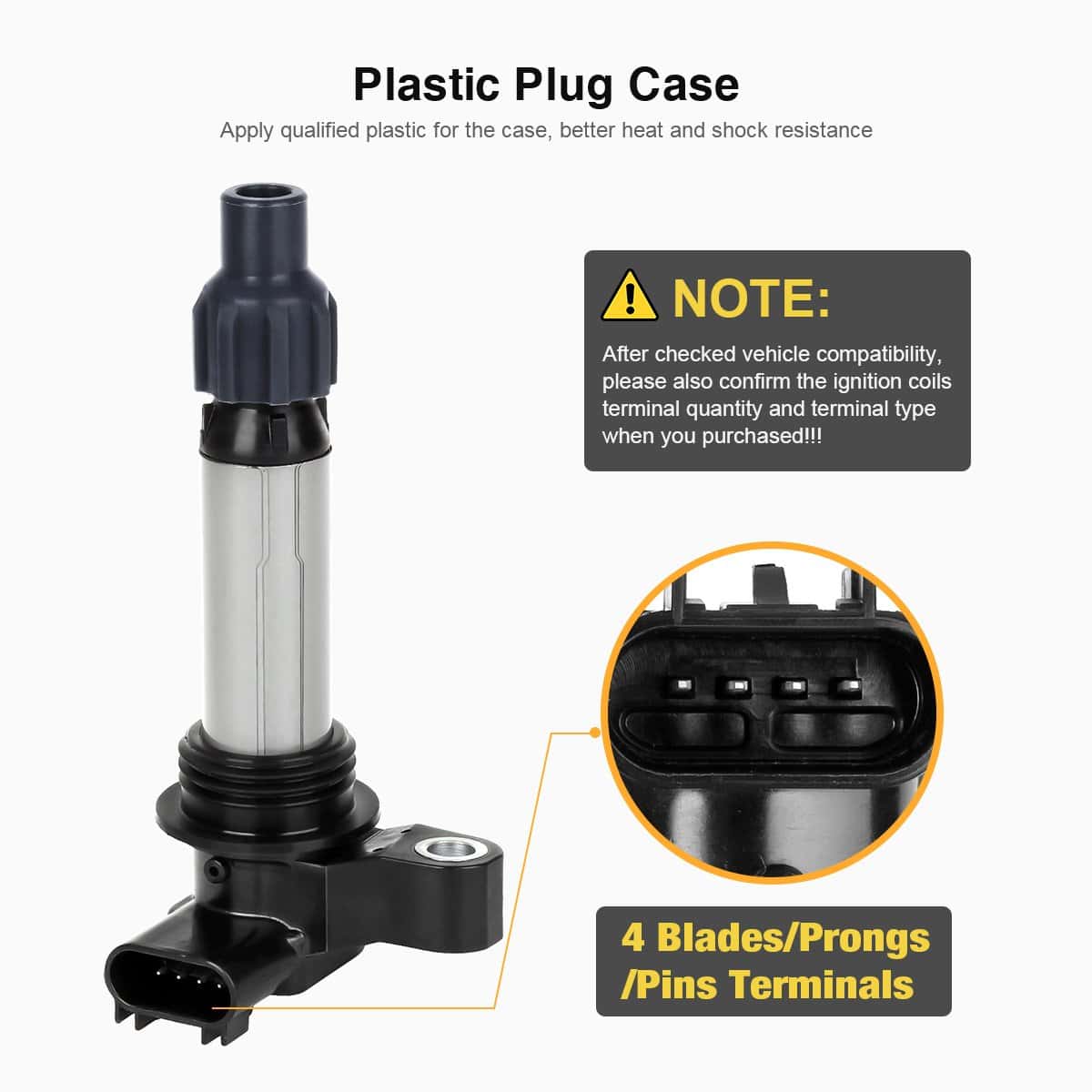 Paquete de 6 bobinas de ignición de repuesto para GN10494 - Imagen 3