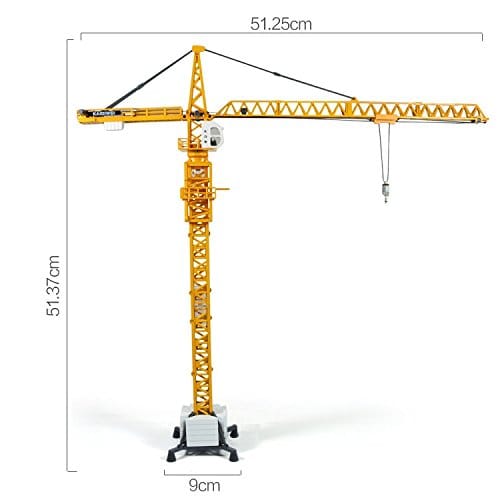 Grúa de Torre Giratoria Vehículo Miniatura de Camión de - Imagen 7