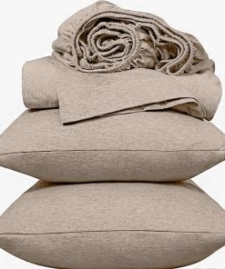 Juego de sábanas de punto de jersey Heather Knit de