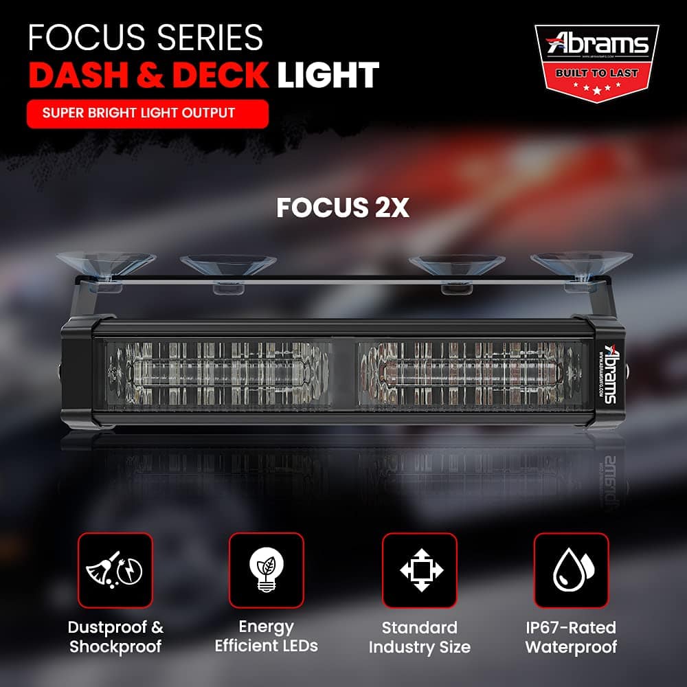 Abrams Focus 2X Series (Blanco/Blanco) 36W - 12 Luz de - Imagen 3