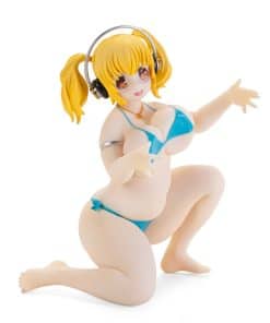 Figura Furyu 5.1” Super Pochaco Nakayoshi Hold Azul