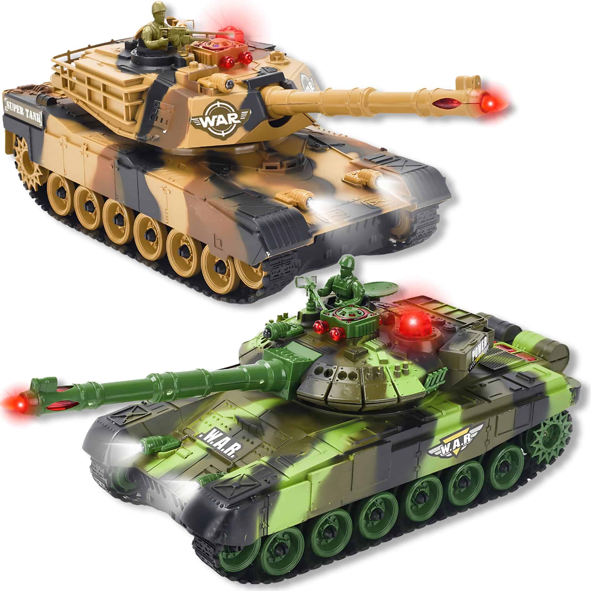 Set de Tanques de Batalla Control Remoto de Haktoys: Escala