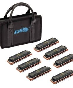 Set de 7 armónicas East top, 10 agujeros Armónica Diatónica