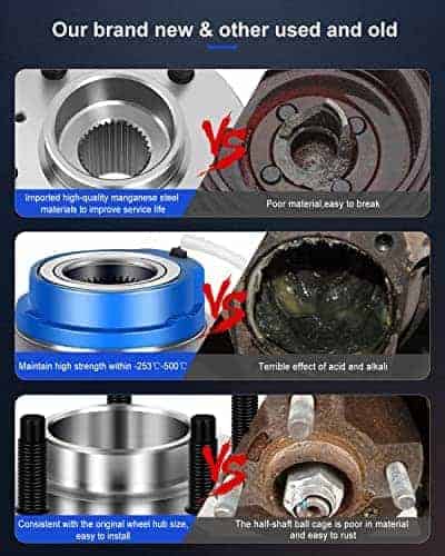 ECCPP 2 Eje delantero Conjunto de rodamiento de rueda 97-05 - Imagen 8