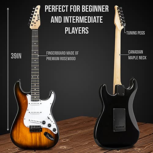 Guitarra Eléctrica LyxPro de Tamaño Completo con - Imagen 4