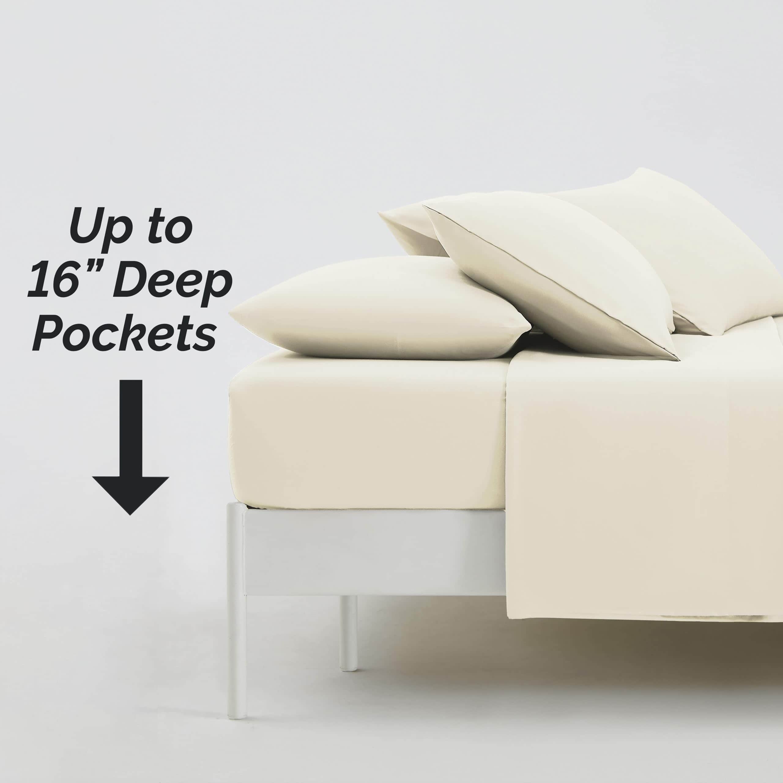 Juego de sábanas de 6 piezas California King Premium - Imagen 4