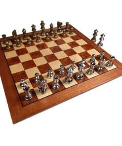 Tablero de Ajedrez de Madera de Arce, Caoba y Sapele Hayes