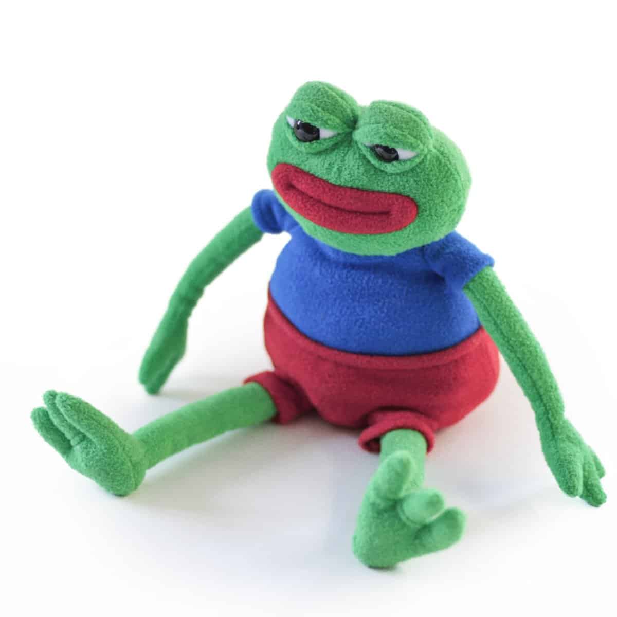 Muñeco de peluche oficial de Pepe the Frog de Hashtag