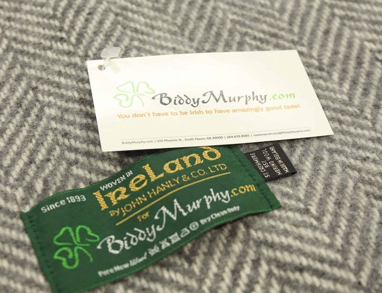 Manta Gris - Tejida en Irlanda - Cashmere Supersuave y Lana - Imagen 7