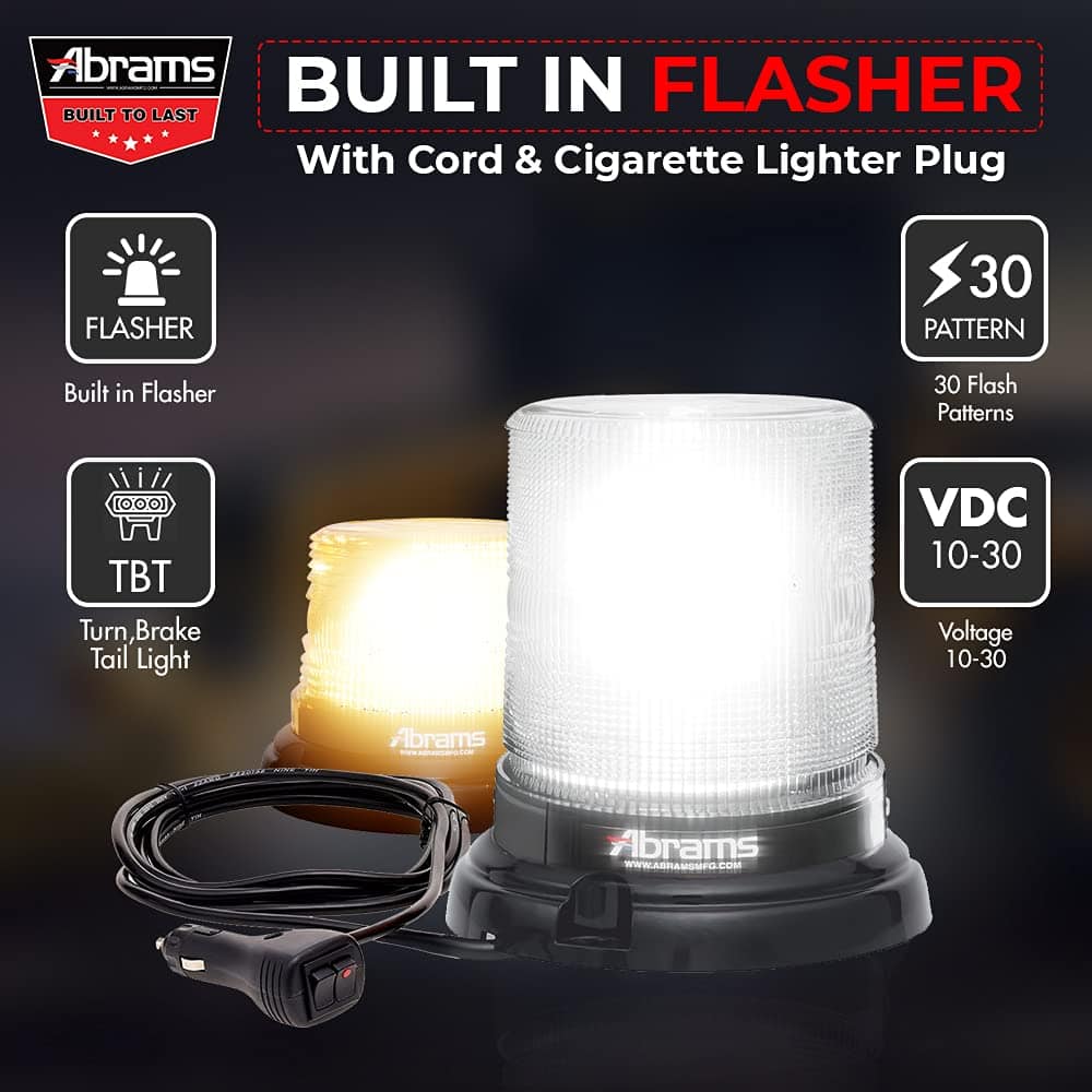 Abrams SAE Class-1 StarEye 4" Inch Dome 12 LED Luz de - Imagen 6