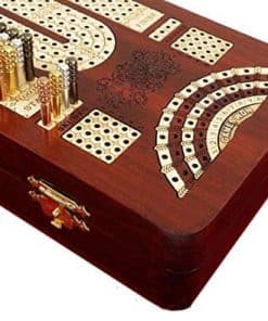 Tablero de cribbage continuo de 4 pistas de 14" con