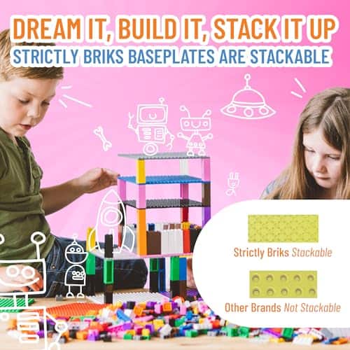 Baseplates apilables Compatible con Lego Classic, Ladrillos - Imagen 6