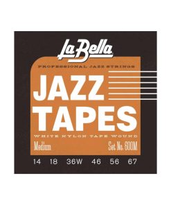 Cuerdas de Jazz La Bella 600M - Cuerda Media de Nylon Blanco