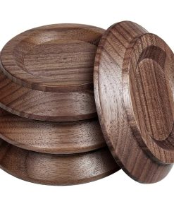 Copas para Ruedas de Piano de Madera de Nogal Negro -