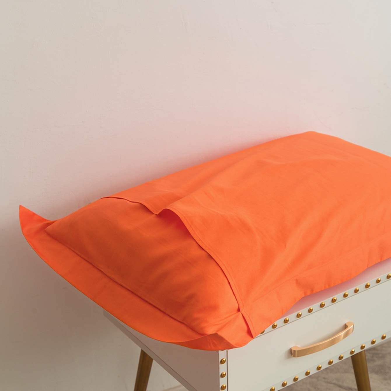 SUSYBAO Funda de Edredón 100% Algodón King Naranja Juego de - Imagen 7