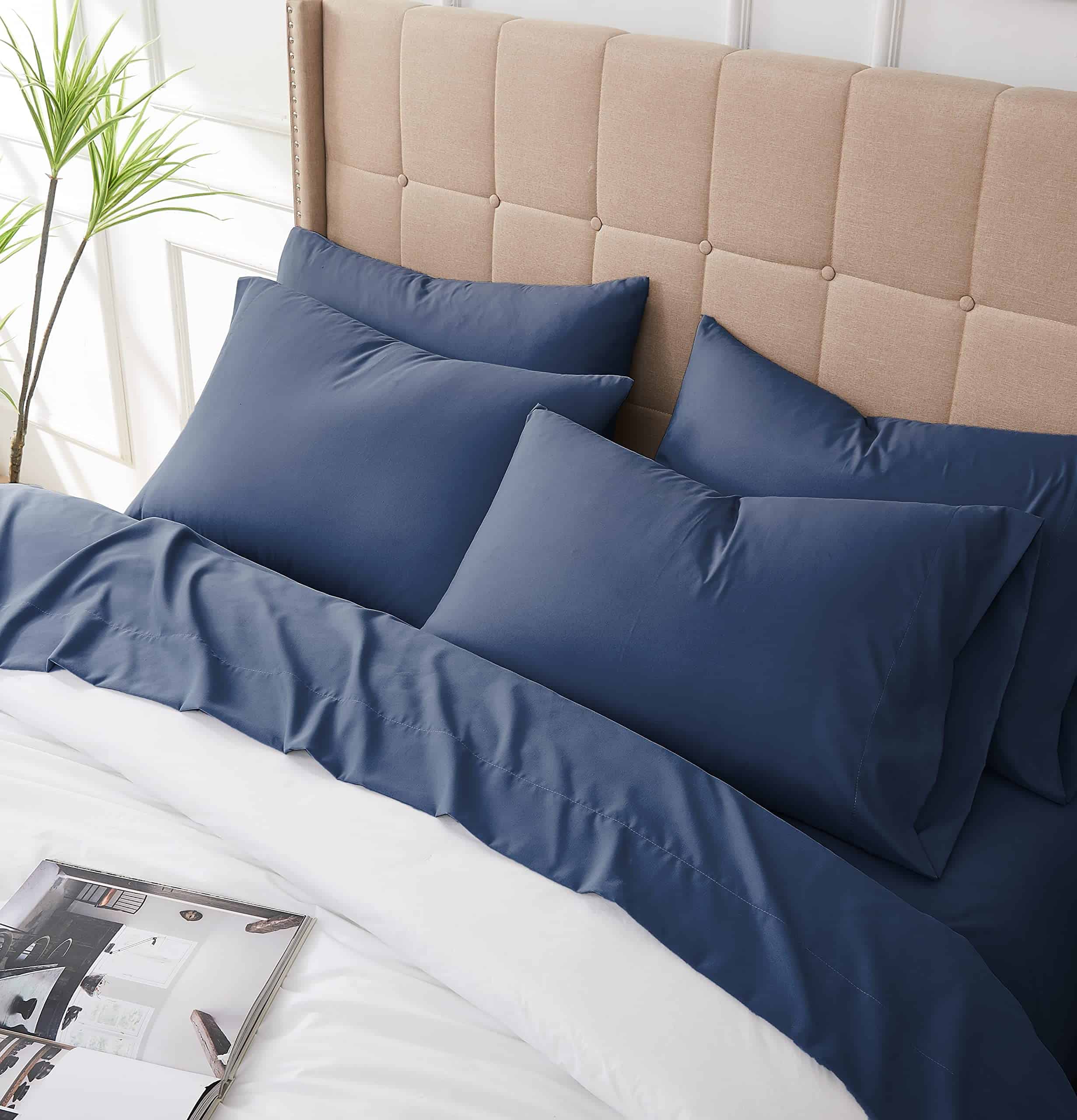 Juego de sábanas de bolsillo profundo de 6 piezas - Imagen 4