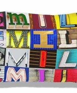 Funda de Almohada Personalizada con EMILY - fotos de letras