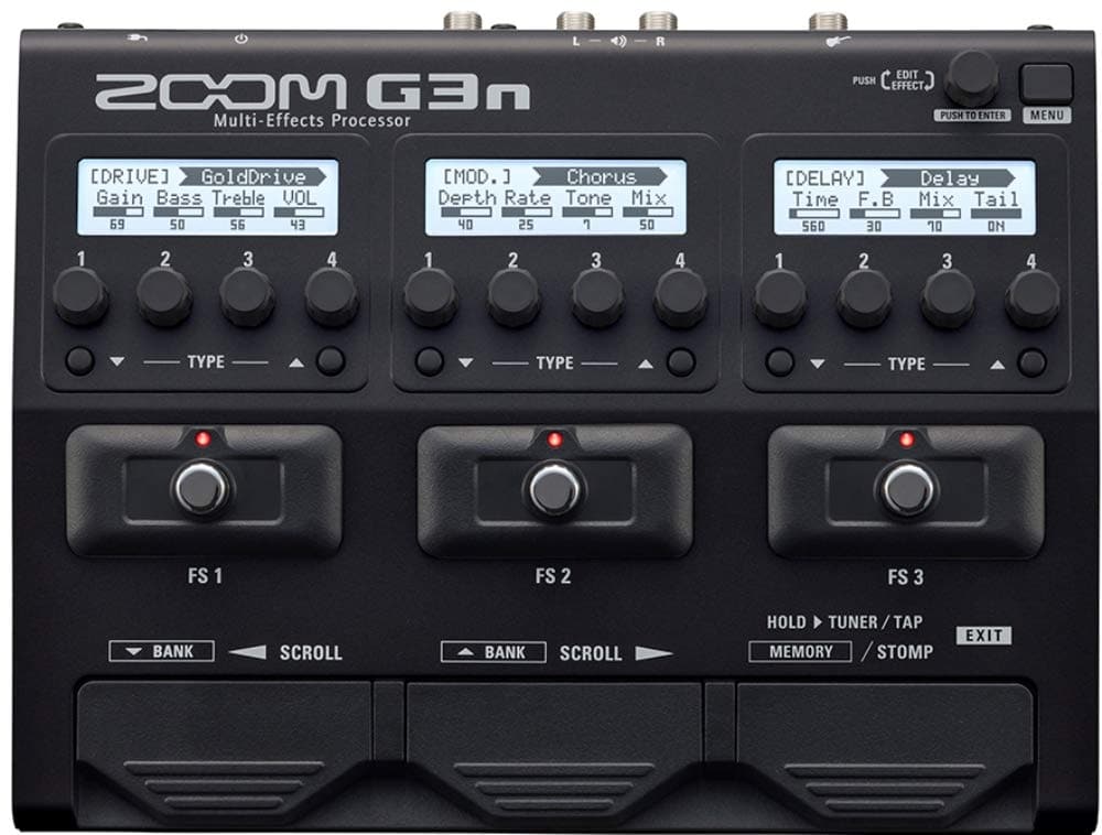 Procesador de efectos de guitarra Zoom G3n de la serie G,