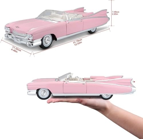 Cadillac Eldorado Biarritz Convertible 1959, Rosa - Maisto - Imagen 6