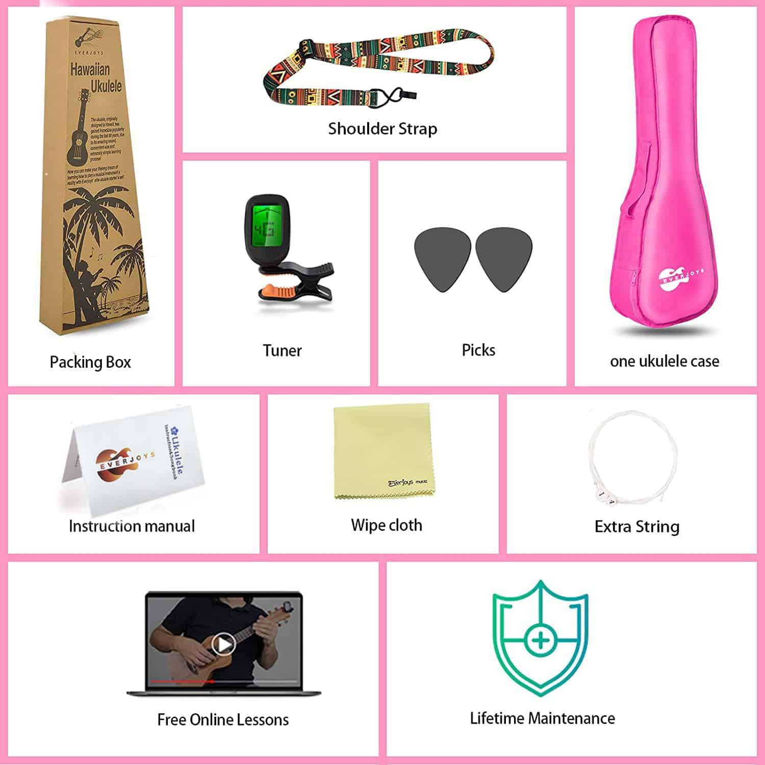 Paquete de iniciación para principiantes de ukelele soprano - Imagen 8