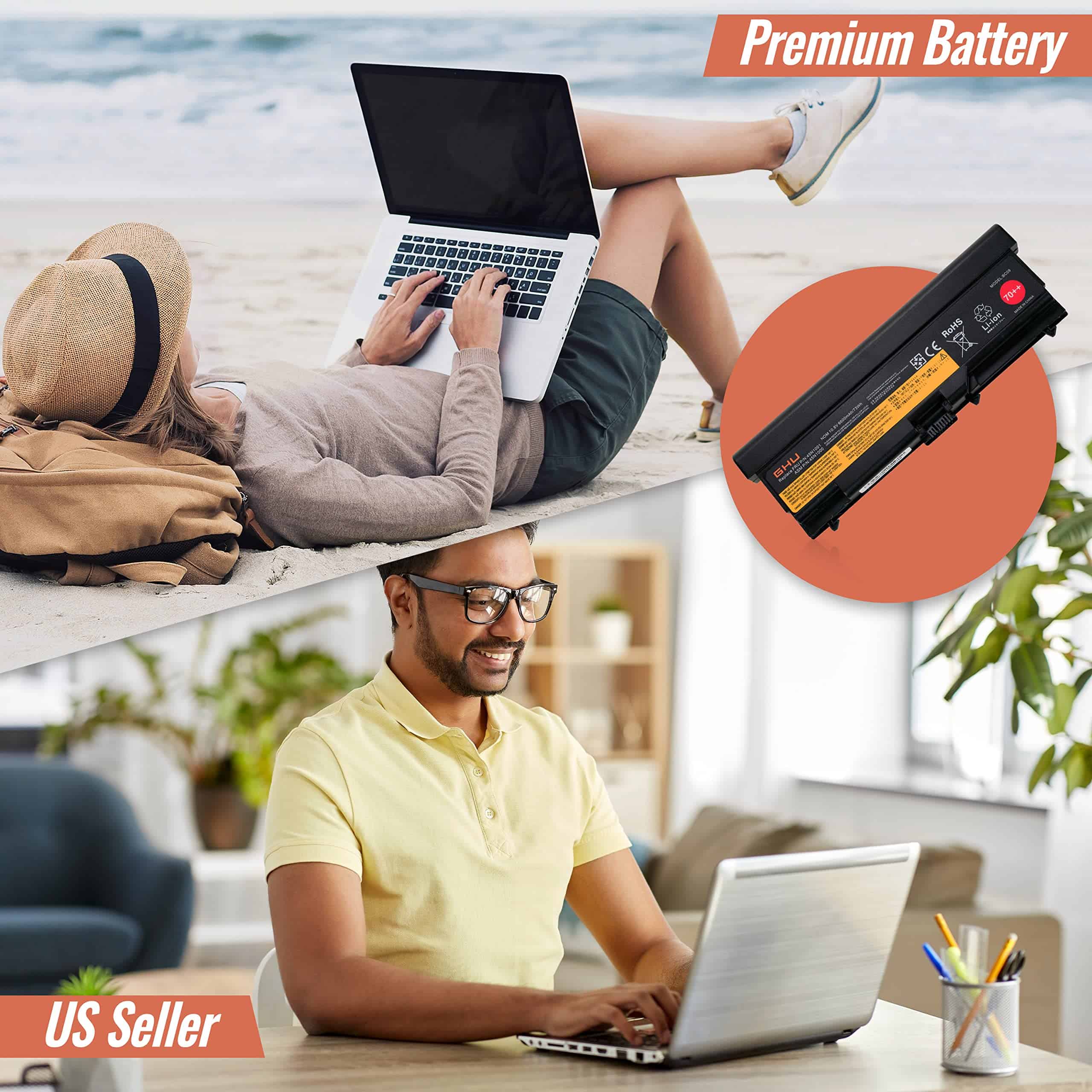 Batería de vida extendida GHU de 73Wh compatible con - Imagen 5