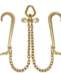 VULCAN Tow Chain Bridle - Ganchos en J de 15 pulgadas y