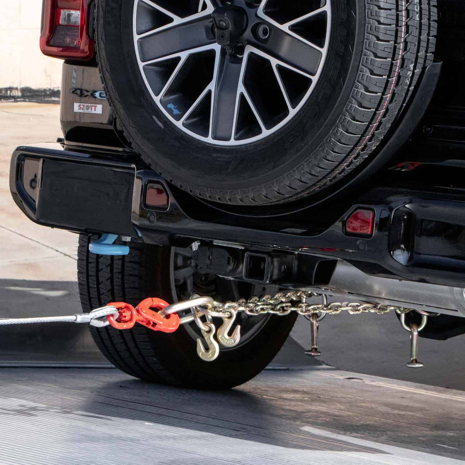 VULCAN Tow Chain Bridle - Ganchos en J de 15 pulgadas y - Imagen 8