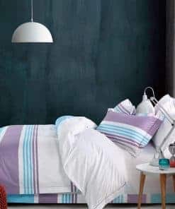 Juego de Funda Nórdica con Estampado de Rayas Creativas de