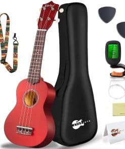 Pack de Inicio de Ukelele Soprano Everjoys de 21 Pulgadas