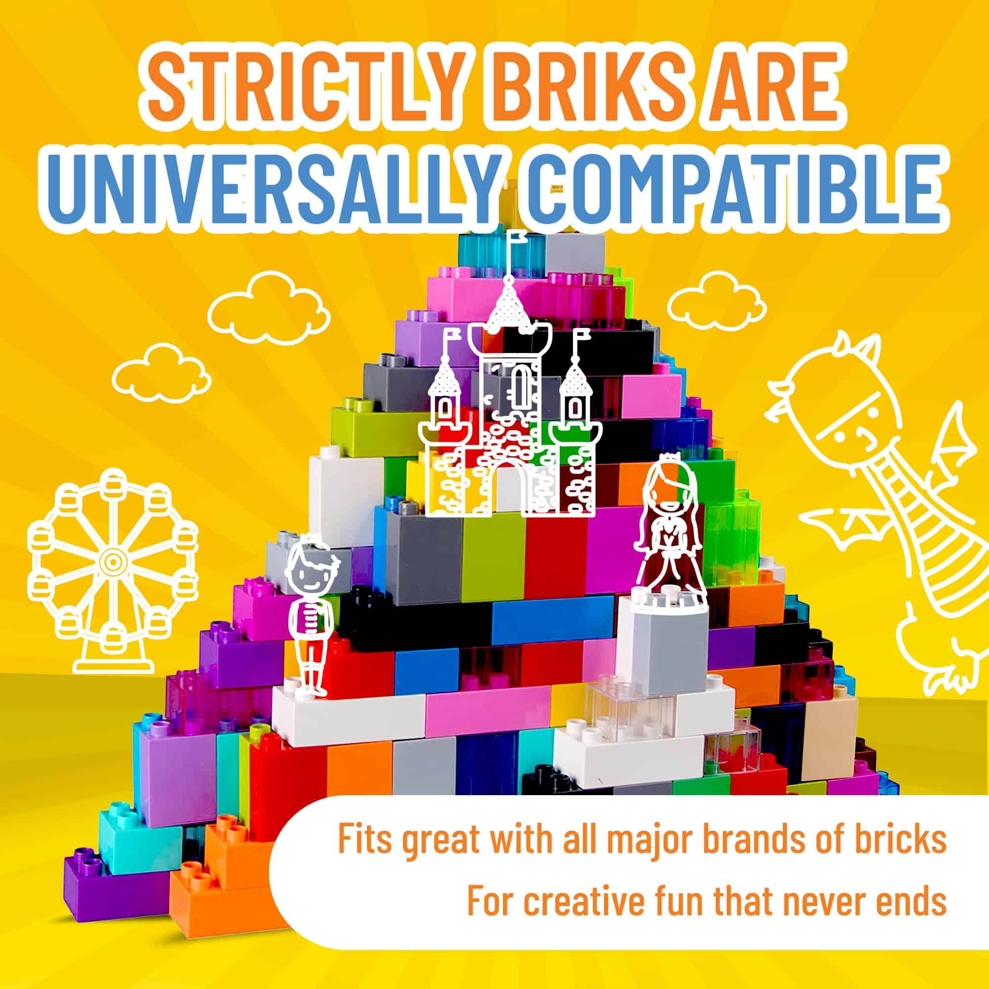 Strictly Briks Compatible con Lego Duplo - Juego de Bloques - Imagen 5