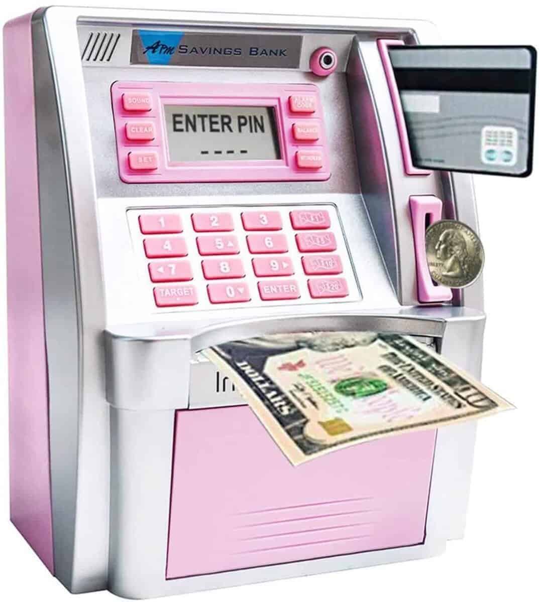 2024 Hucha de ahorro ATM actualizada para dinero real para