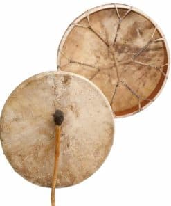 Tambor chamánico de vaca liso 20", Tambor de marco, hecho a