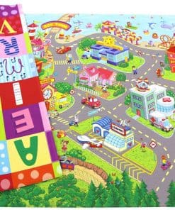 Tapete de juego para cuidado del bebé (Grande, Divertido -