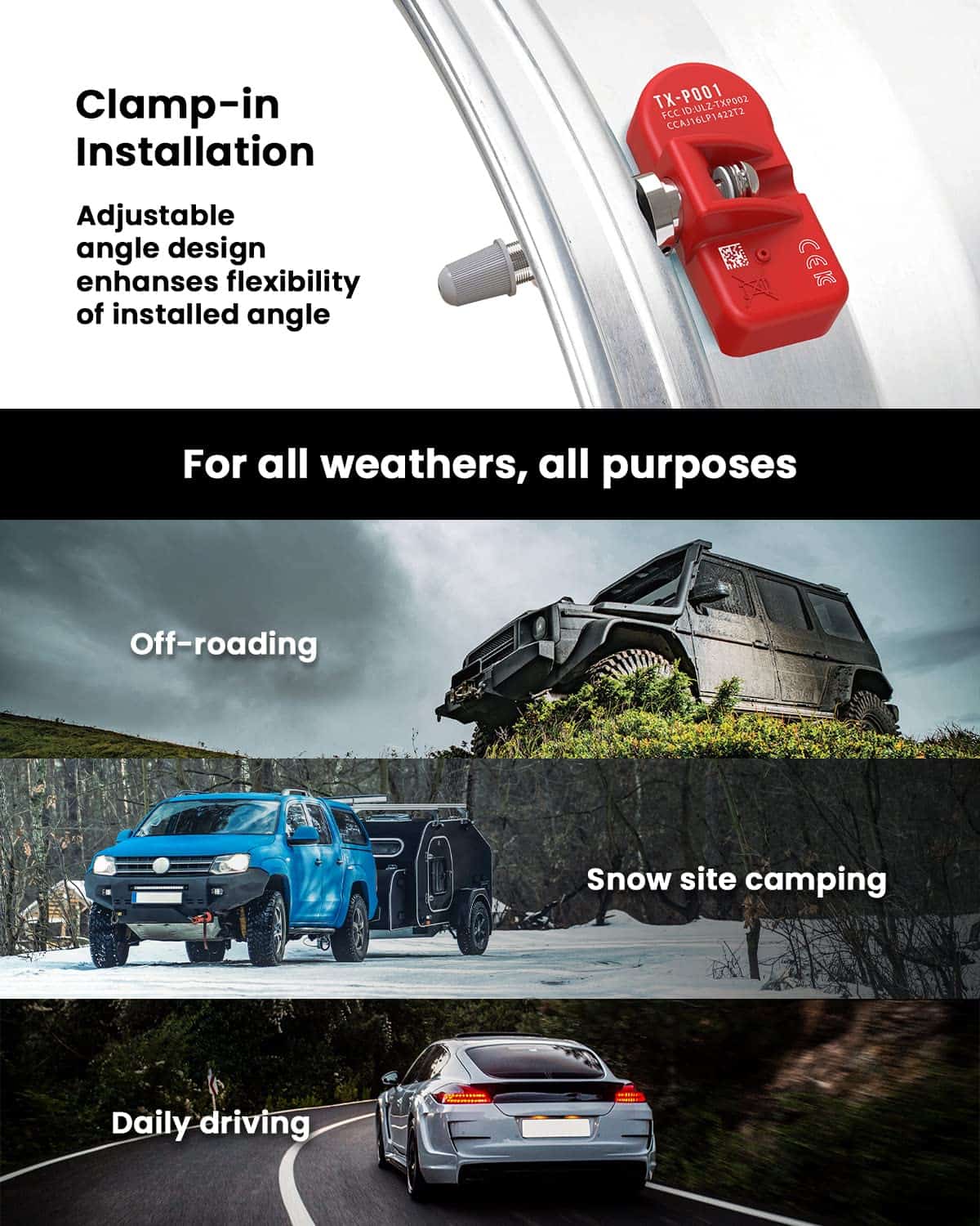 Sensor de presión de neumáticos TPMS -NX-S073-4 - Imagen 5