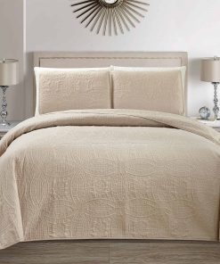 Mk Home Mk Collection Colcha de Cama Sobredimensionada con