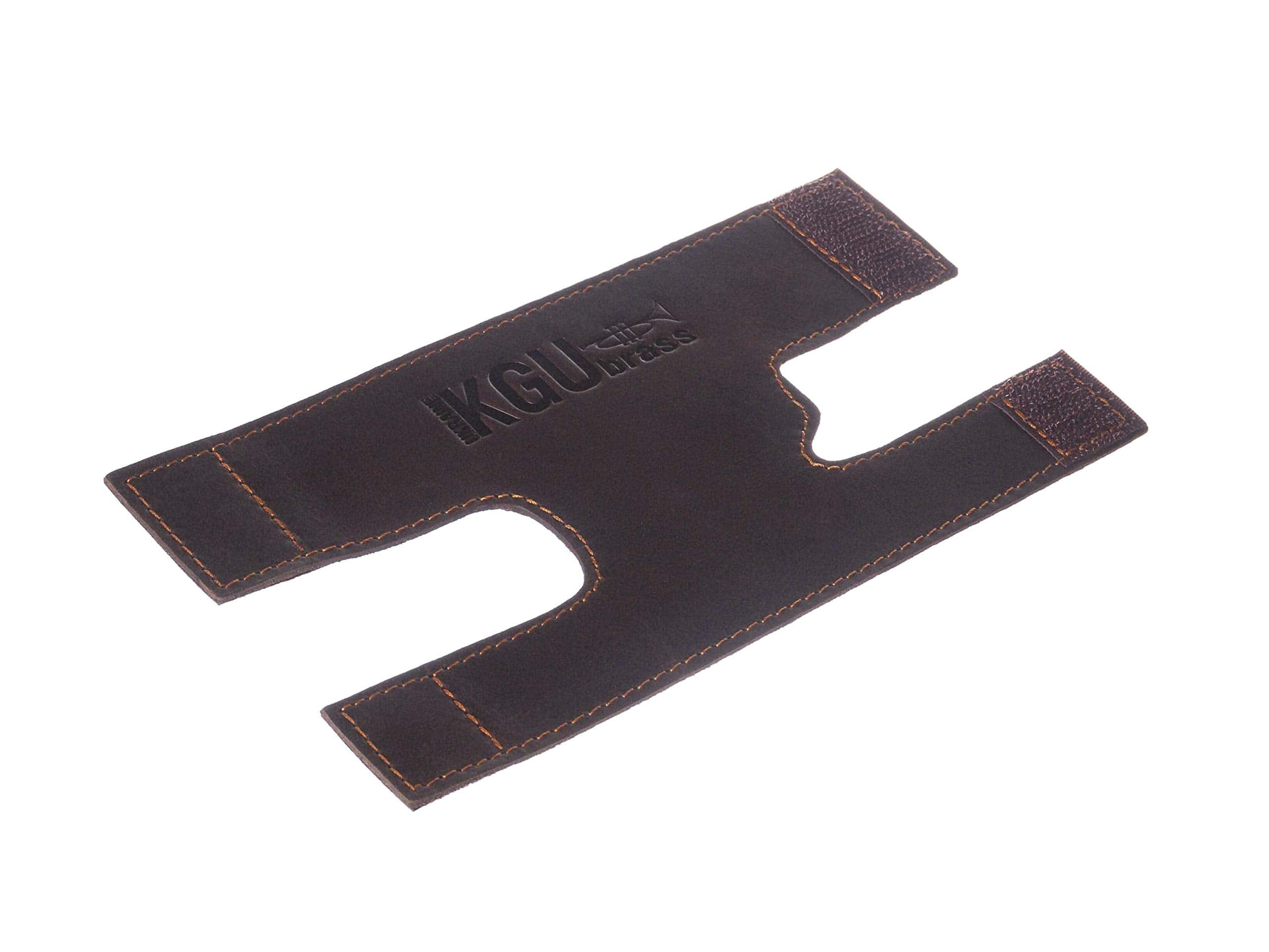 Protector de válvula de trompeta de KGUBrass en cuero marrón - Imagen 3