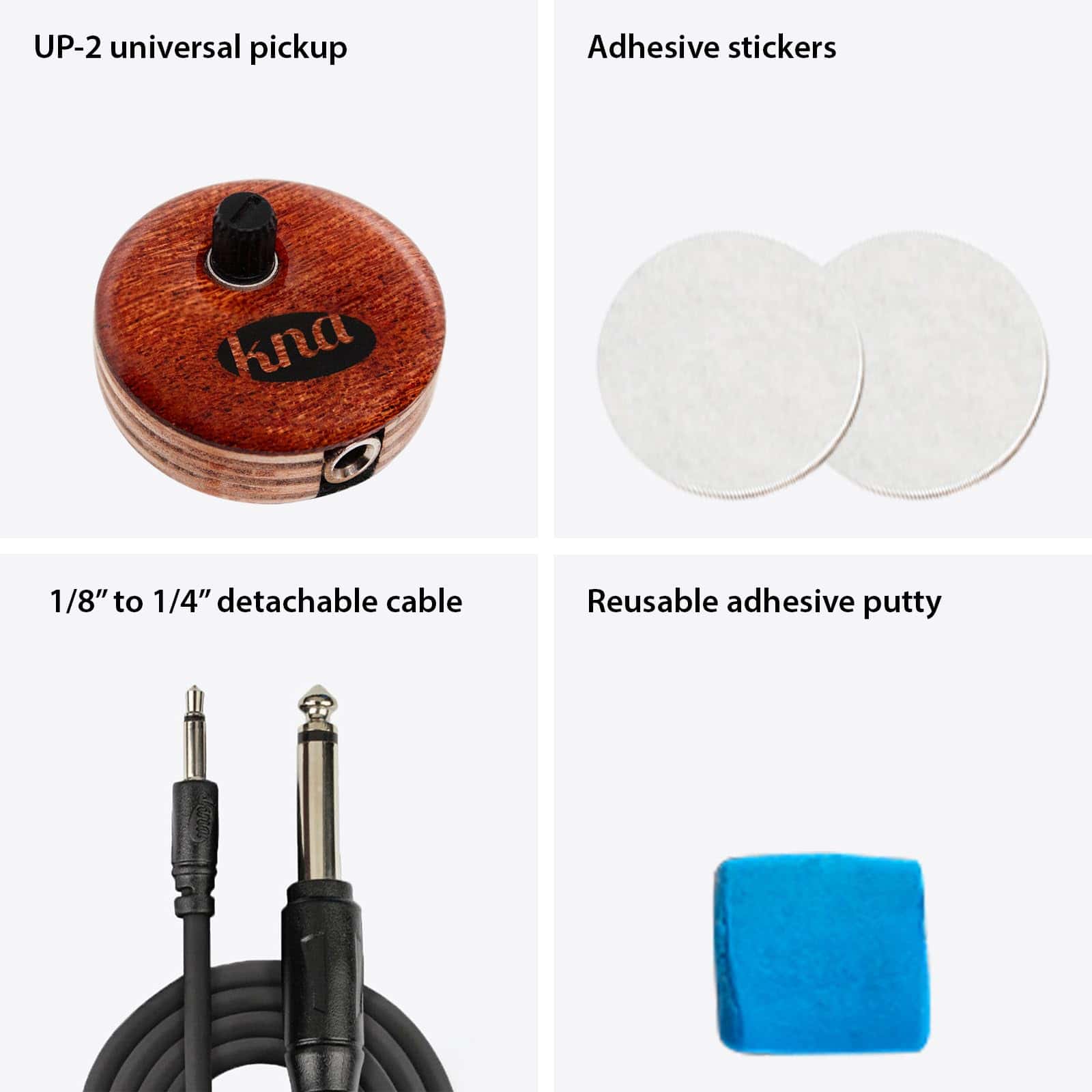 Pastilla de Guitarra Piezo KNA UP-2 Universal Stick-On - - Imagen 5