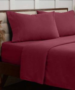 Juego de sábanas de franela 100% algodón Mellanni - Doble