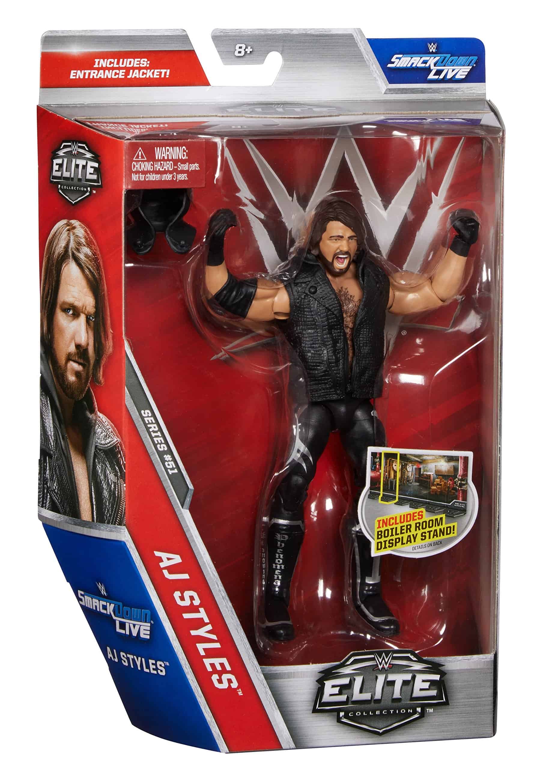 MUÑECO DE ACCIÓN DE COLECCIÓN ELITE WWE AJ STYLES - Imagen 7