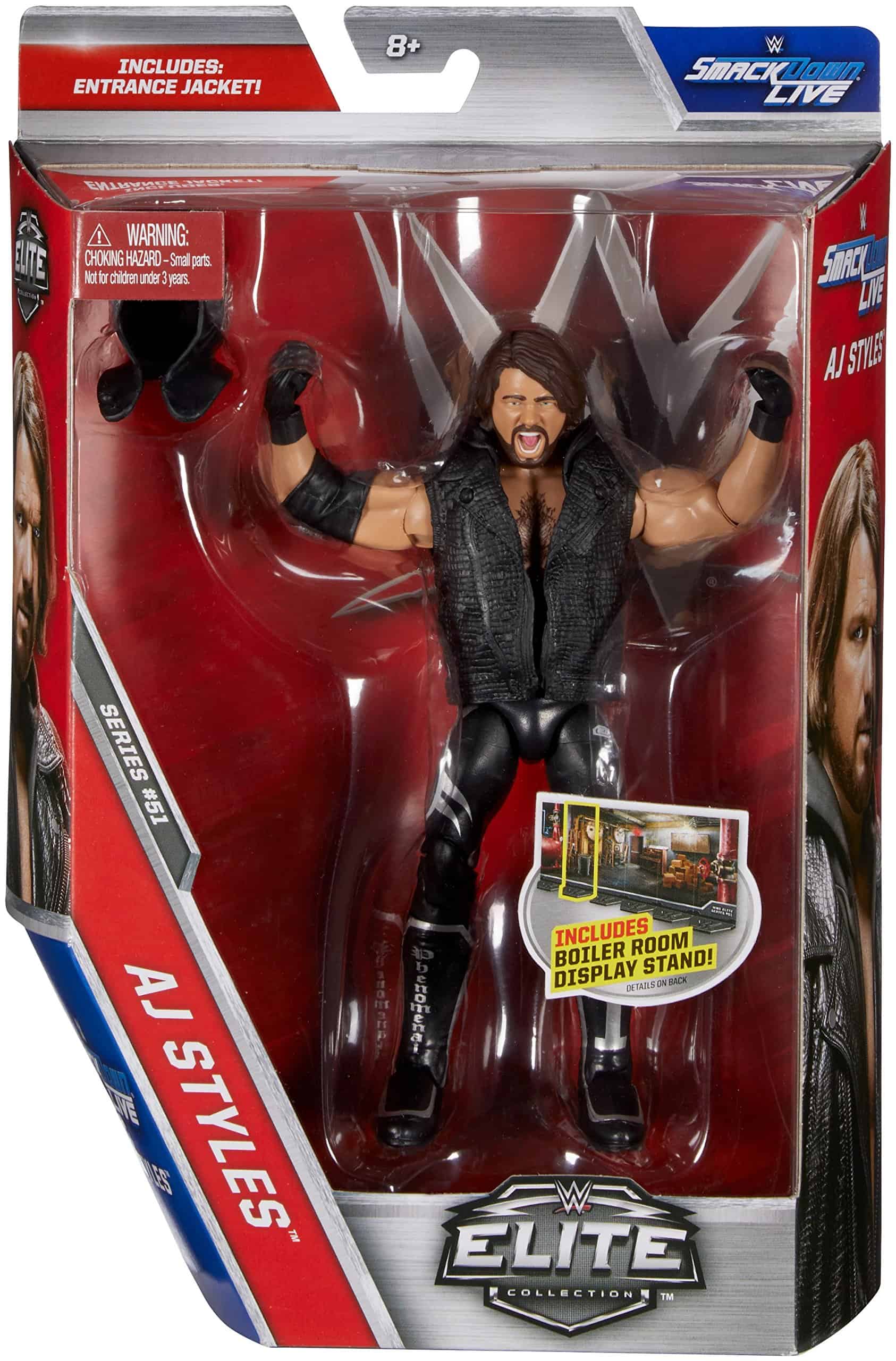MUÑECO DE ACCIÓN DE COLECCIÓN ELITE WWE AJ STYLES - Imagen 6