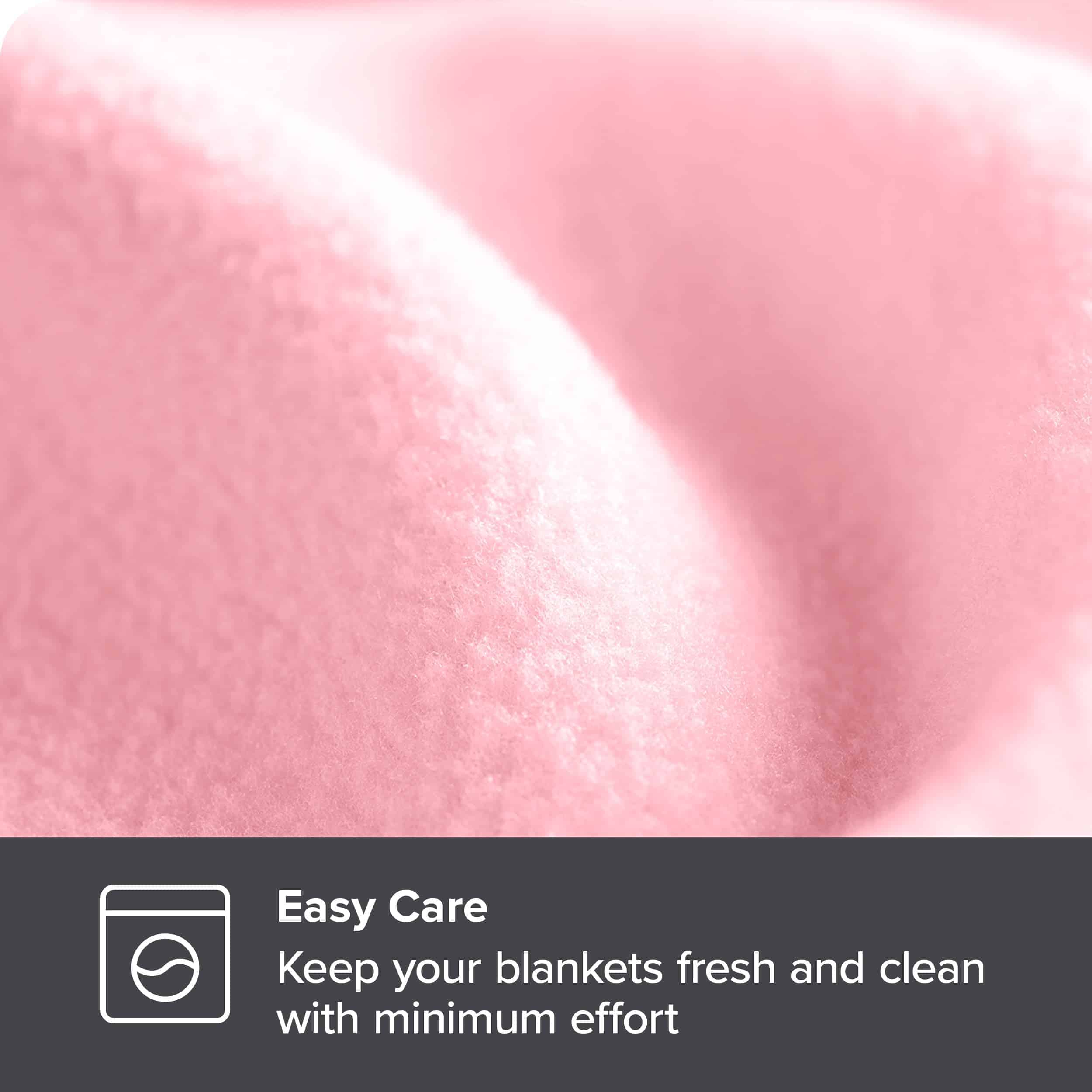 Manta de Polar Bare Home - Rosa Claro - Cálida y Acogedora - Imagen 5