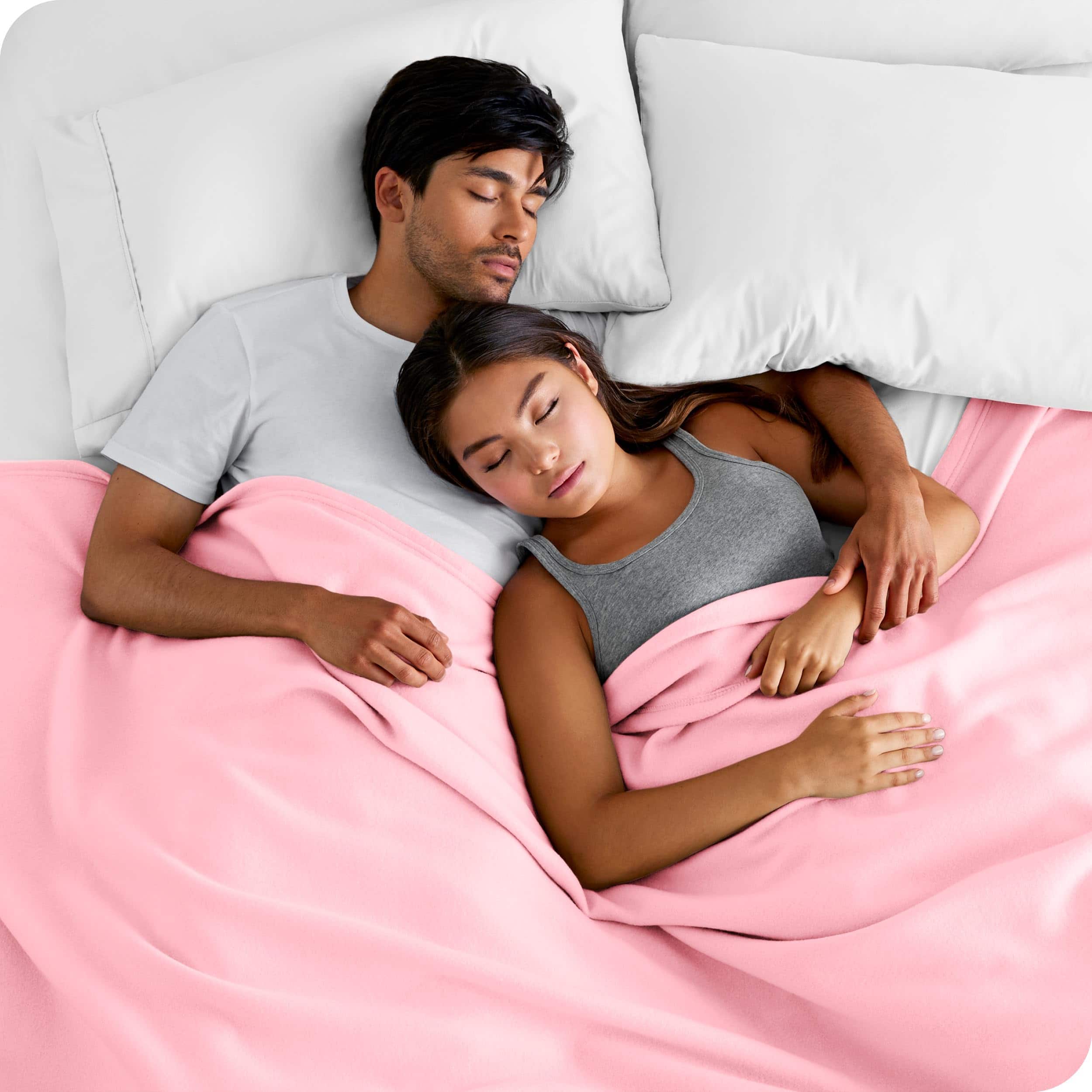 Manta de Polar Bare Home - Rosa Claro - Cálida y Acogedora - Imagen 7