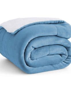 Manta de Sherpa de Franela Bedsure para Cama Individual -
