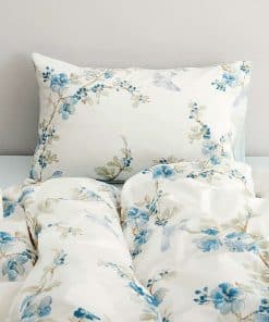 Eikei Garden Chinoiserie Floral Duvet Quilt Cover Asian