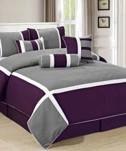 All American Collection Nuevo Juego de Edredón de 7 Piezas