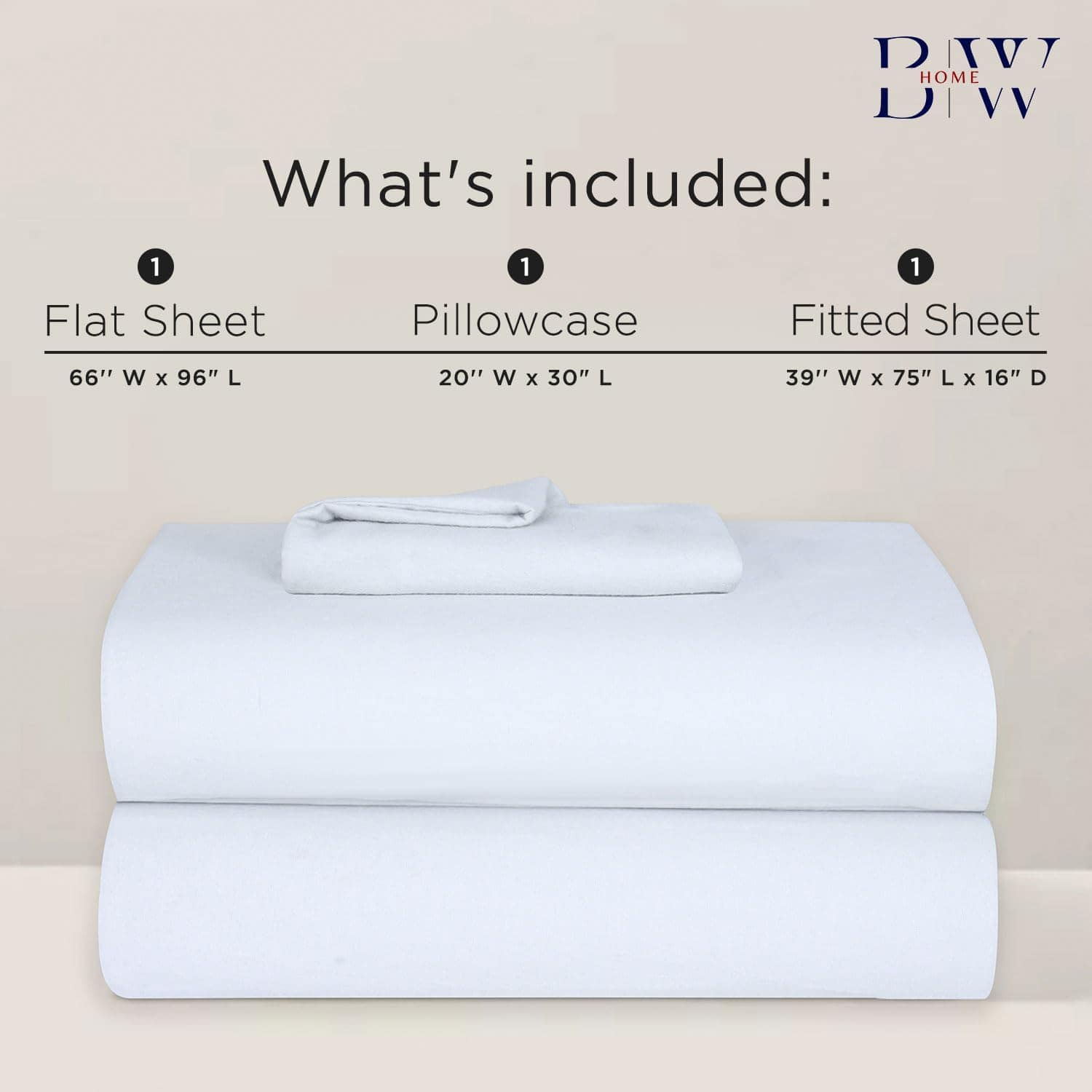 Juego de Sábanas de Franela Briarwood Home, -Blanco - Imagen 4