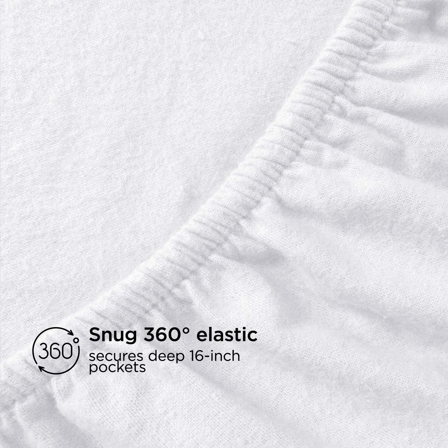 Juego de Sábanas de Franela Briarwood Home, -Blanco - Imagen 7