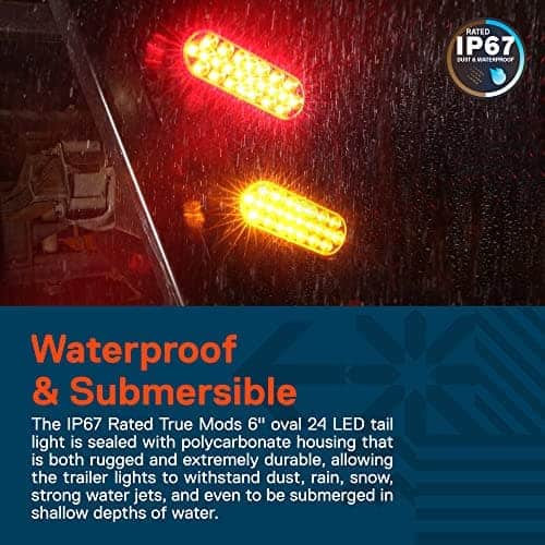 Kit de luces traseras para remolque LED ovaladas TRUE MODS - Imagen 6