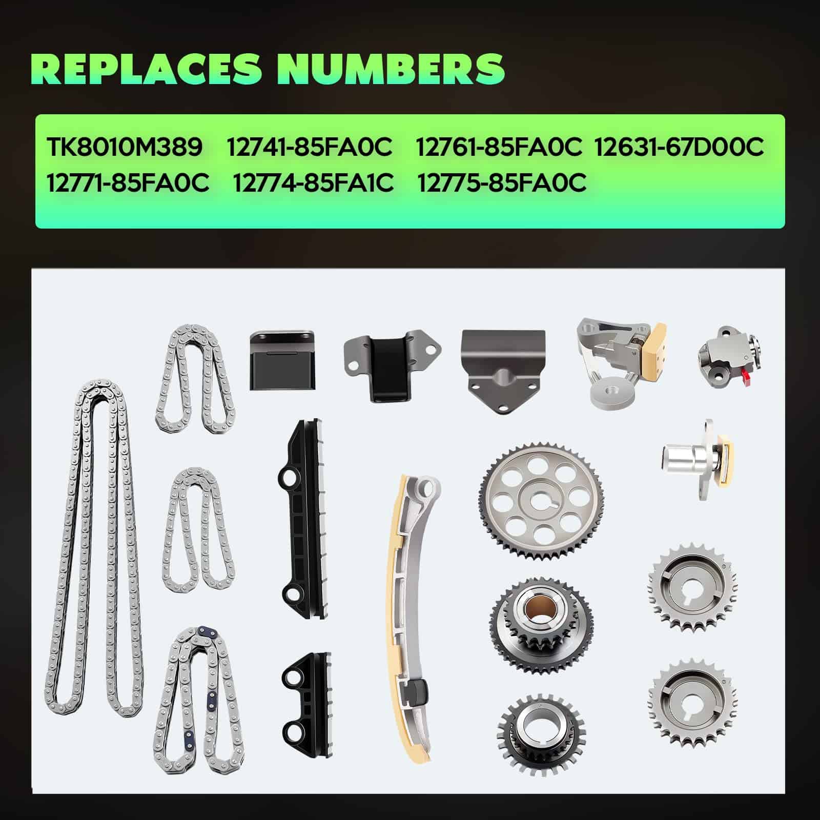 Kit de Cadena de Tiempo SCITOO para Chevy Tracker 2001-2004 - Imagen 5