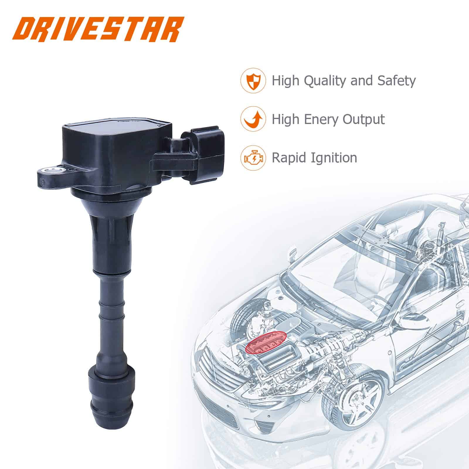 Paquete de bobina de encendido DRIVESTAR 2002-2006 para - Imagen 4